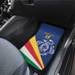 Custom Seychelles Beach Soccer 2025 Car Mats Go Champions Sesel