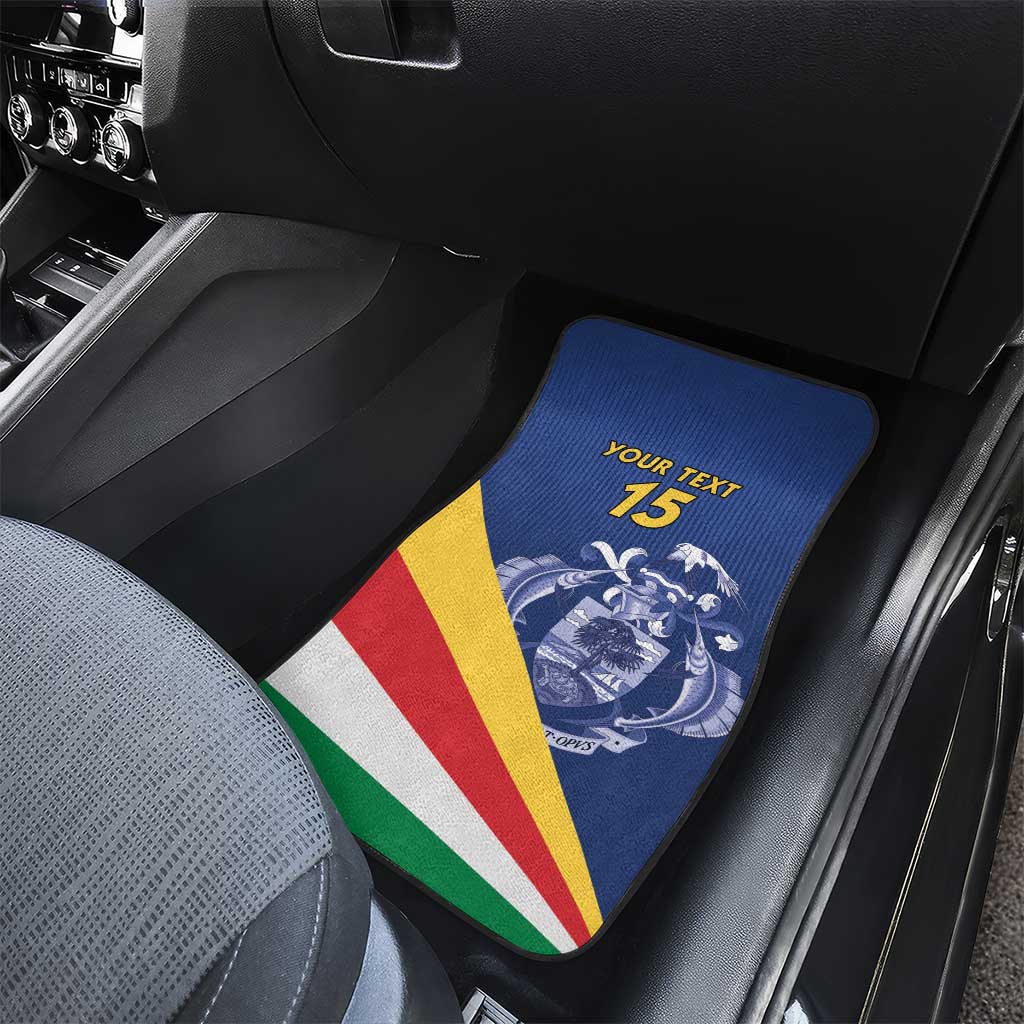 Custom Seychelles Beach Soccer 2025 Car Mats Go Champions Sesel
