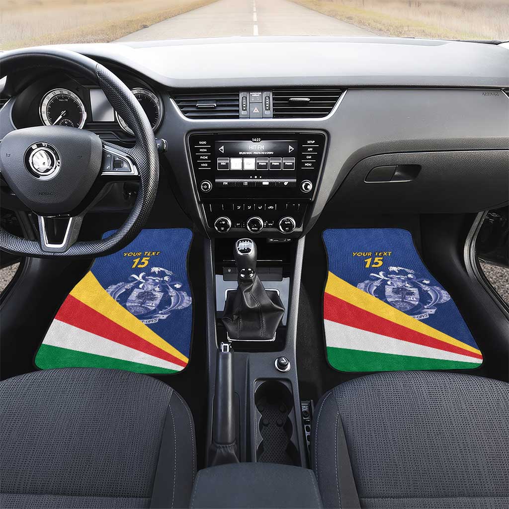 Custom Seychelles Beach Soccer 2025 Car Mats Go Champions Sesel