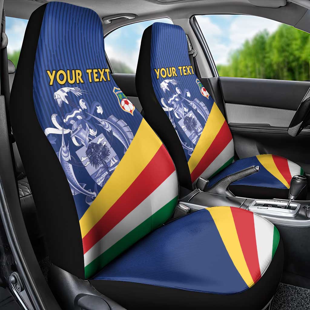 Custom Seychelles Beach Soccer 2025 Car Seat Cover Go Champions Sesel