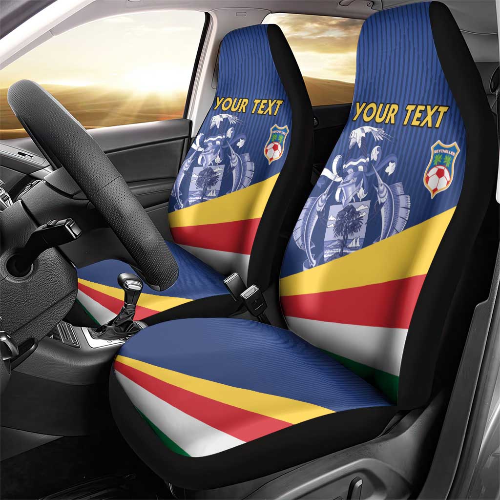 Custom Seychelles Beach Soccer 2025 Car Seat Cover Go Champions Sesel
