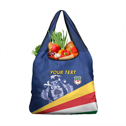 Custom Seychelles Beach Soccer 2025 Grocery Bag Go Champions Sesel