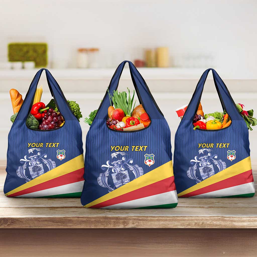 Custom Seychelles Beach Soccer 2025 Grocery Bag Go Champions Sesel