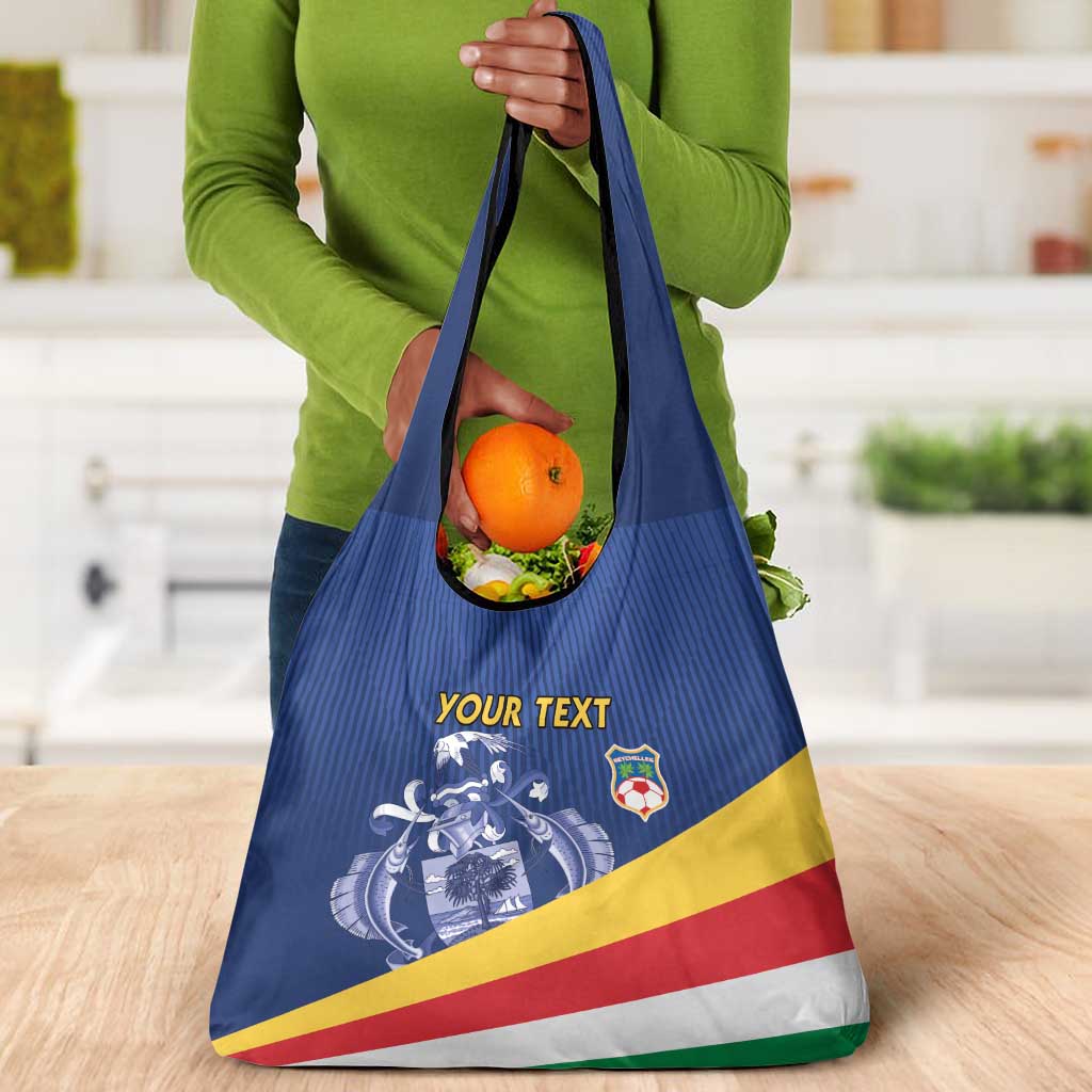 Custom Seychelles Beach Soccer 2025 Grocery Bag Go Champions Sesel