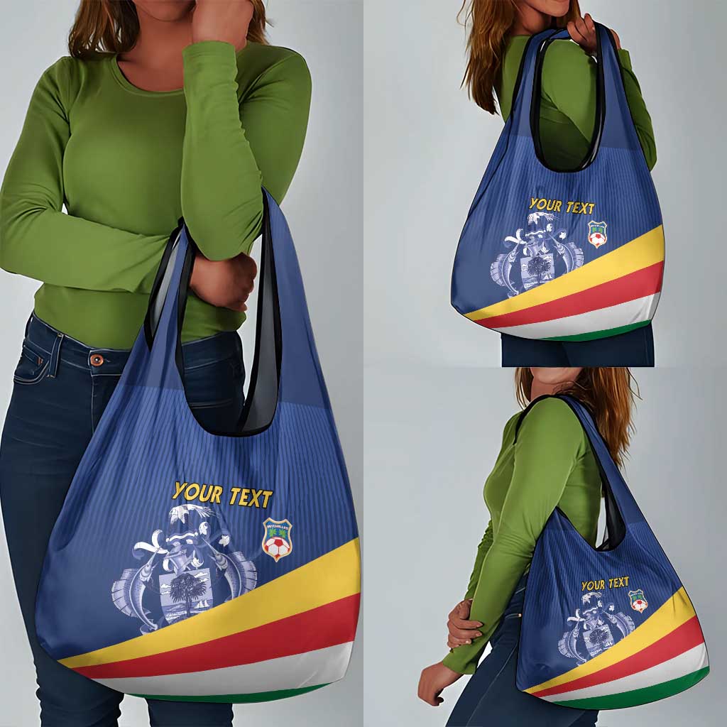 Custom Seychelles Beach Soccer 2025 Grocery Bag Go Champions Sesel