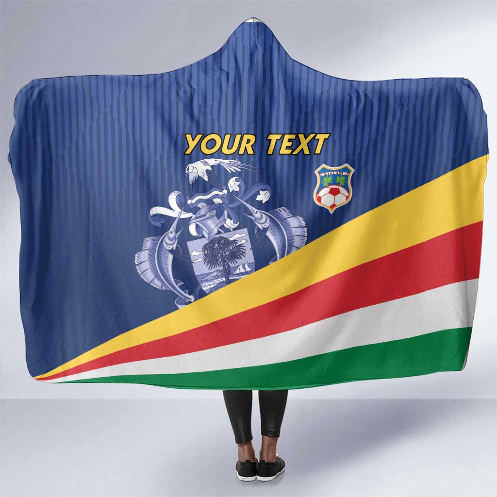Custom Seychelles Beach Soccer 2025 Hooded Blanket Go Champions Sesel