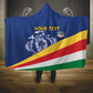 Custom Seychelles Beach Soccer 2025 Hooded Blanket Go Champions Sesel