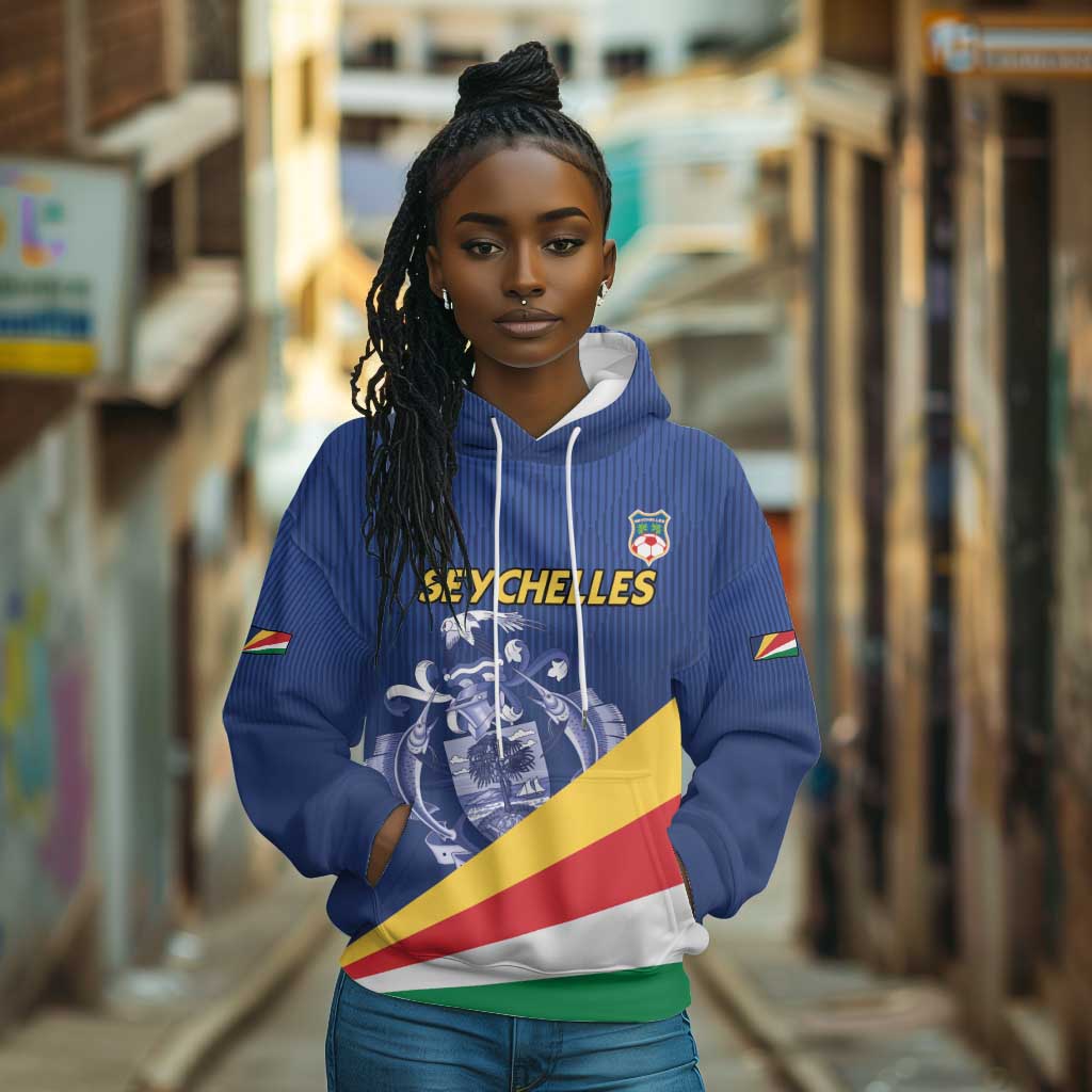 Custom Seychelles Beach Soccer 2025 Hoodie Go Champions Sesel