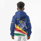 Custom Seychelles Beach Soccer 2025 Kid Hoodie Go Champions Sesel