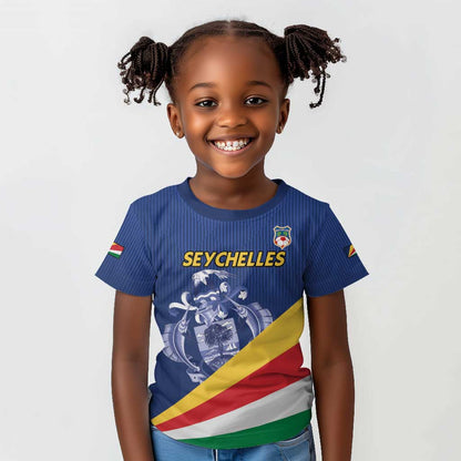 Custom Seychelles Beach Soccer 2025 Kid T shirt Go Champions Sesel