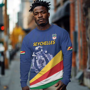 Custom Seychelles Beach Soccer 2025 Long Sleeve Shirt Go Champions Sesel