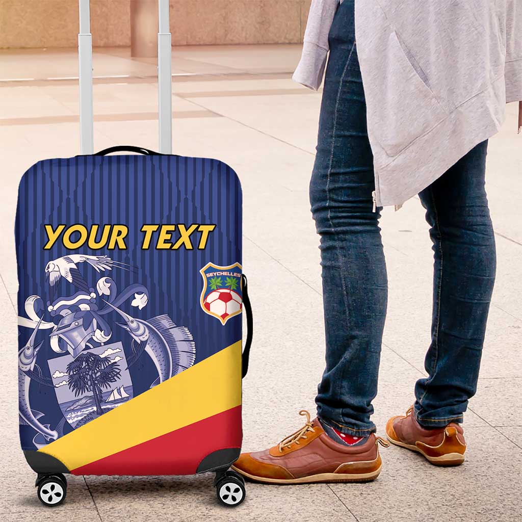 Custom Seychelles Beach Soccer 2025 Luggage Cover Go Champions Sesel