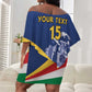 Custom Seychelles Beach Soccer 2025 Off Shoulder Short Dress Go Champions Sesel