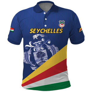 Custom Seychelles Beach Soccer 2025 Polo Shirt Go Champions Sesel