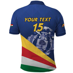 Custom Seychelles Beach Soccer 2025 Polo Shirt Go Champions Sesel