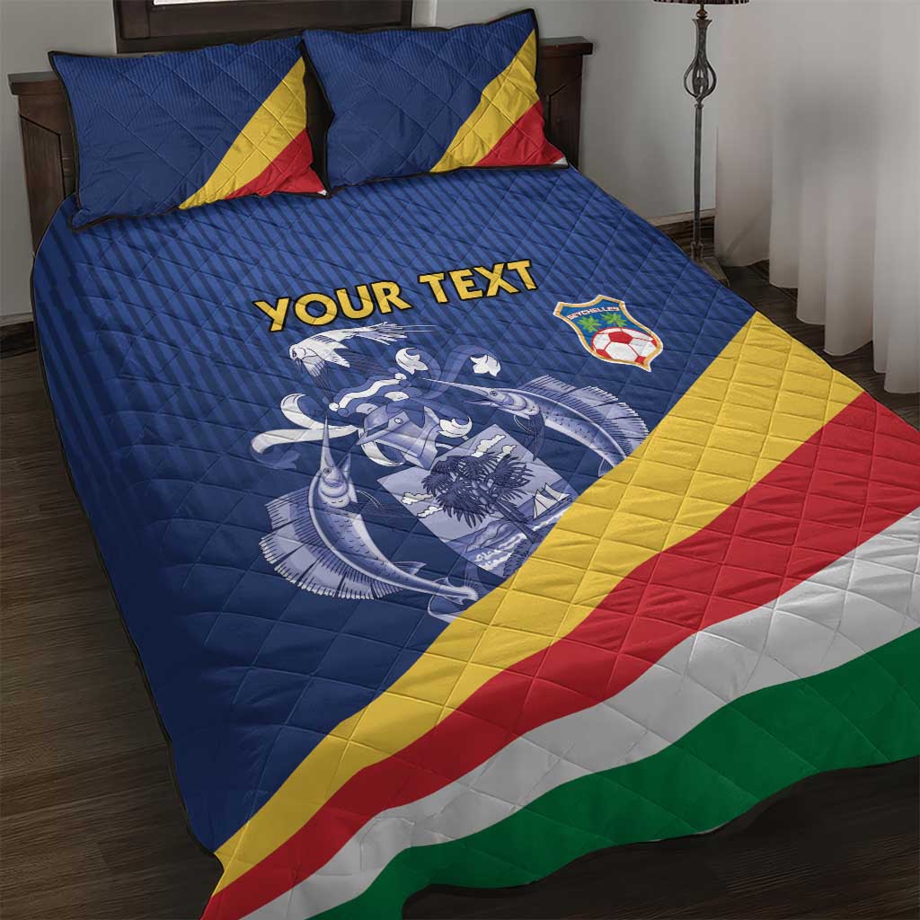 Custom Seychelles Beach Soccer 2025 Quilt Bed Set Go Champions Sesel