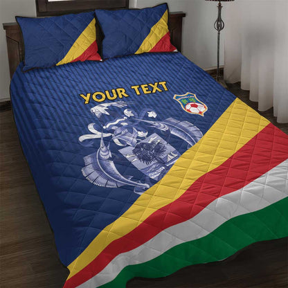 Custom Seychelles Beach Soccer 2025 Quilt Bed Set Go Champions Sesel