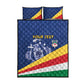Custom Seychelles Beach Soccer 2025 Quilt Bed Set Go Champions Sesel