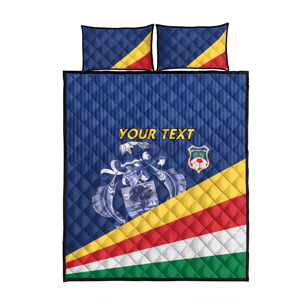 Custom Seychelles Beach Soccer 2025 Quilt Bed Set Go Champions Sesel
