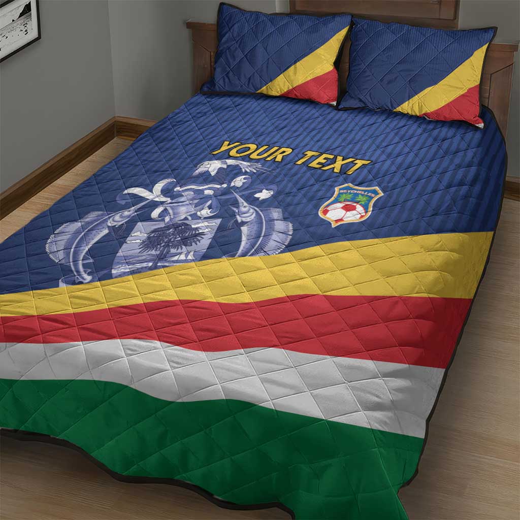 Custom Seychelles Beach Soccer 2025 Quilt Bed Set Go Champions Sesel