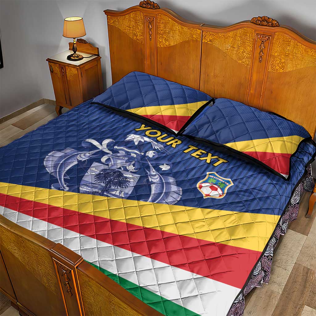 Custom Seychelles Beach Soccer 2025 Quilt Bed Set Go Champions Sesel