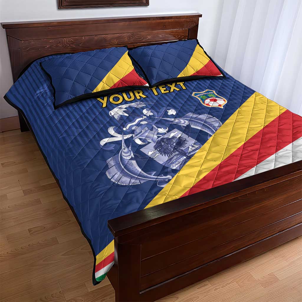 Custom Seychelles Beach Soccer 2025 Quilt Bed Set Go Champions Sesel