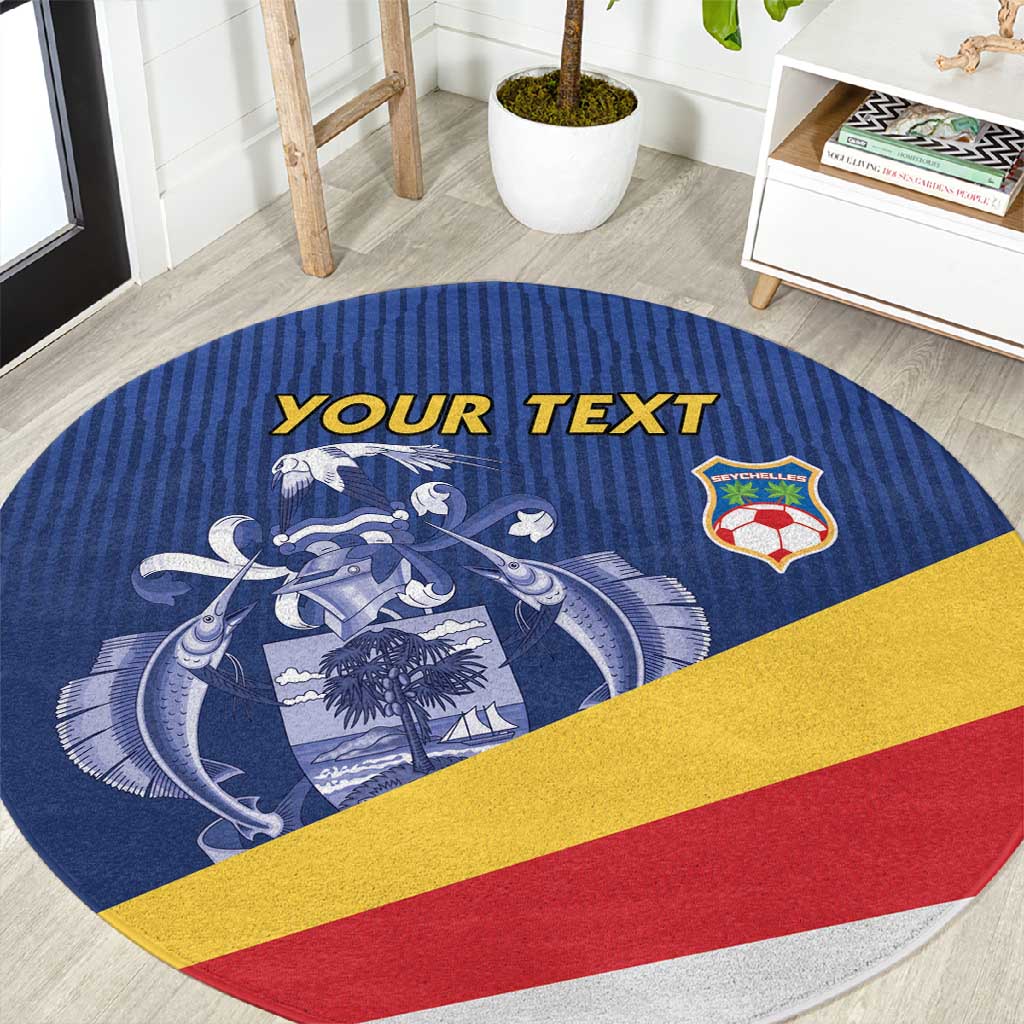 Custom Seychelles Beach Soccer 2025 Round Carpet Go Champions Sesel