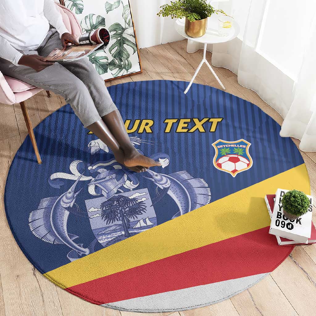Custom Seychelles Beach Soccer 2025 Round Carpet Go Champions Sesel