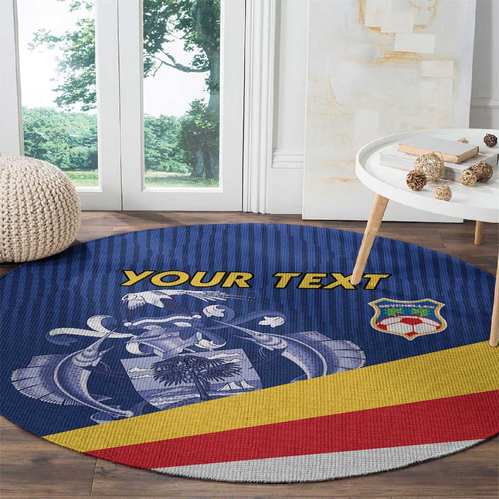 Custom Seychelles Beach Soccer 2025 Round Carpet Go Champions Sesel