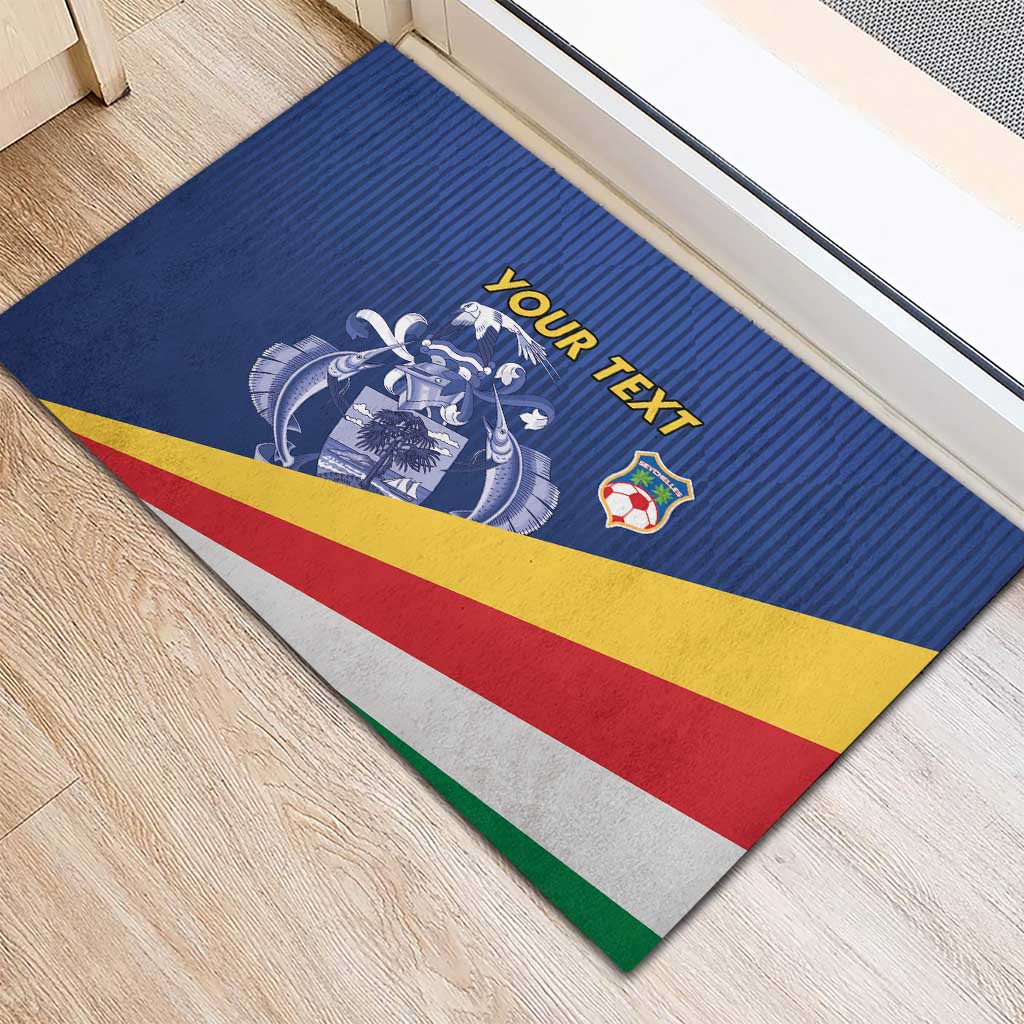 Custom Seychelles Beach Soccer 2025 Rubber Doormat Go Champions Sesel