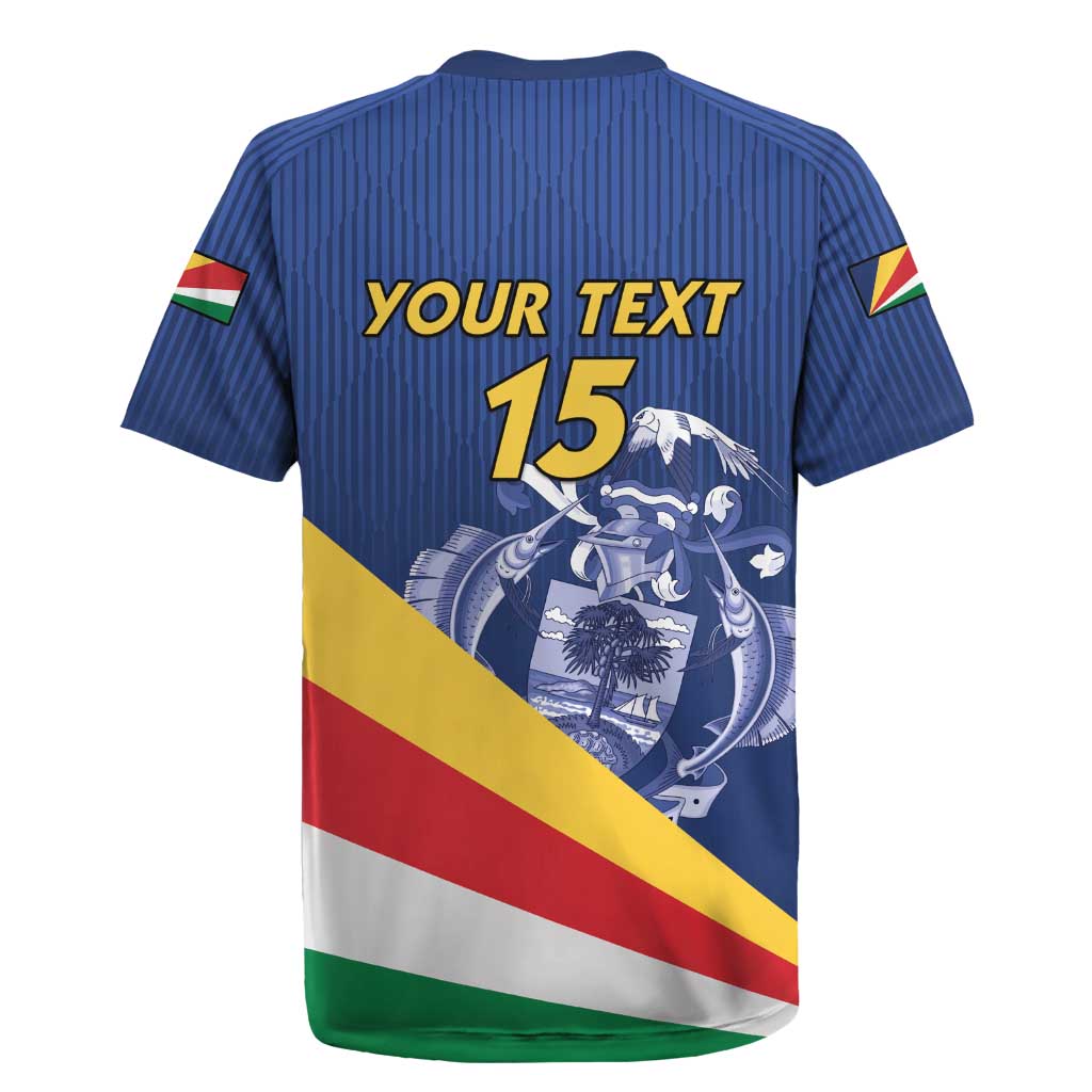 Custom Seychelles Beach Soccer 2025 Rugby Jersey Go Champions Sesel