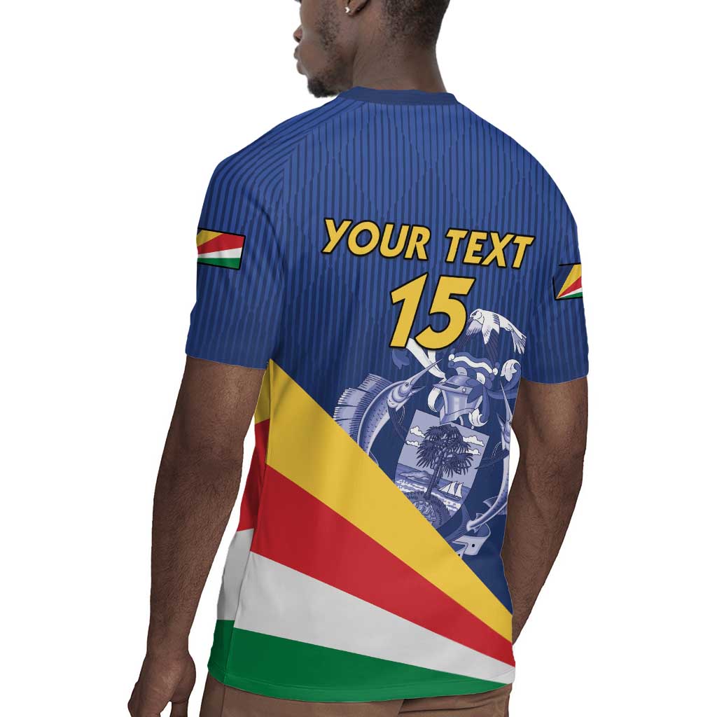 Custom Seychelles Beach Soccer 2025 Rugby Jersey Go Champions Sesel