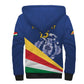 Custom Seychelles Beach Soccer 2025 Sherpa Hoodie Go Champions Sesel