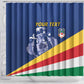 Custom Seychelles Beach Soccer 2025 Shower Curtain Go Champions Sesel