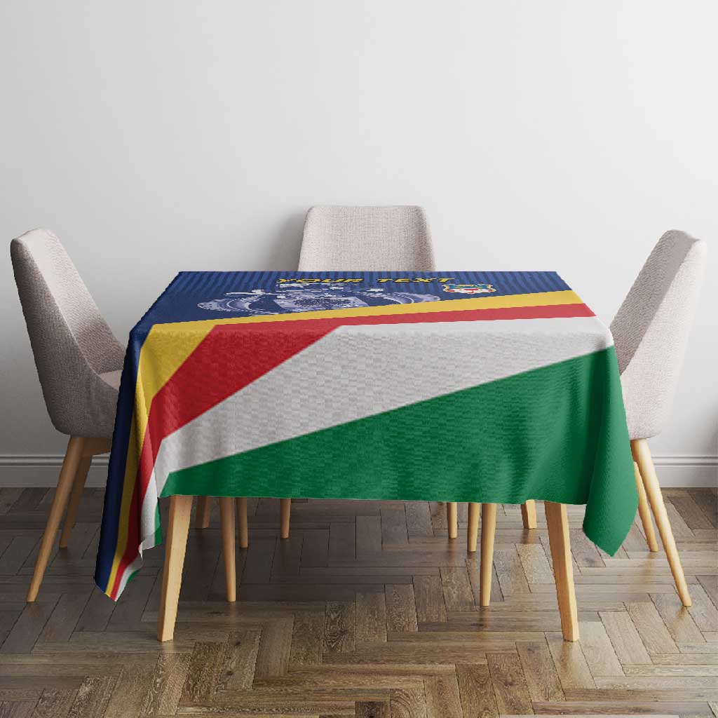 Custom Seychelles Beach Soccer 2025 Tablecloth Go Champions Sesel