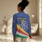 Custom Seychelles Beach Soccer 2025 Women Casual Shirt Go Champions Sesel