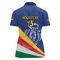 Custom Seychelles Beach Soccer 2025 Women Polo Shirt Go Champions Sesel
