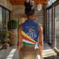 Custom Seychelles Beach Soccer 2025 Women Sleeveless Polo Shirt Go Champions Sesel