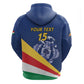 Custom Seychelles Beach Soccer 2025 Zip Hoodie Go Champions Sesel