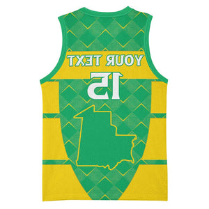 Custom Mauritania Beach Soccer 2025 Basketball Jersey Allez Al-Murabitun - African Pride