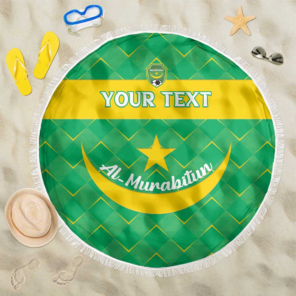 Custom Mauritania Beach Soccer 2025 Beach Blanket Allez Al-Murabitun