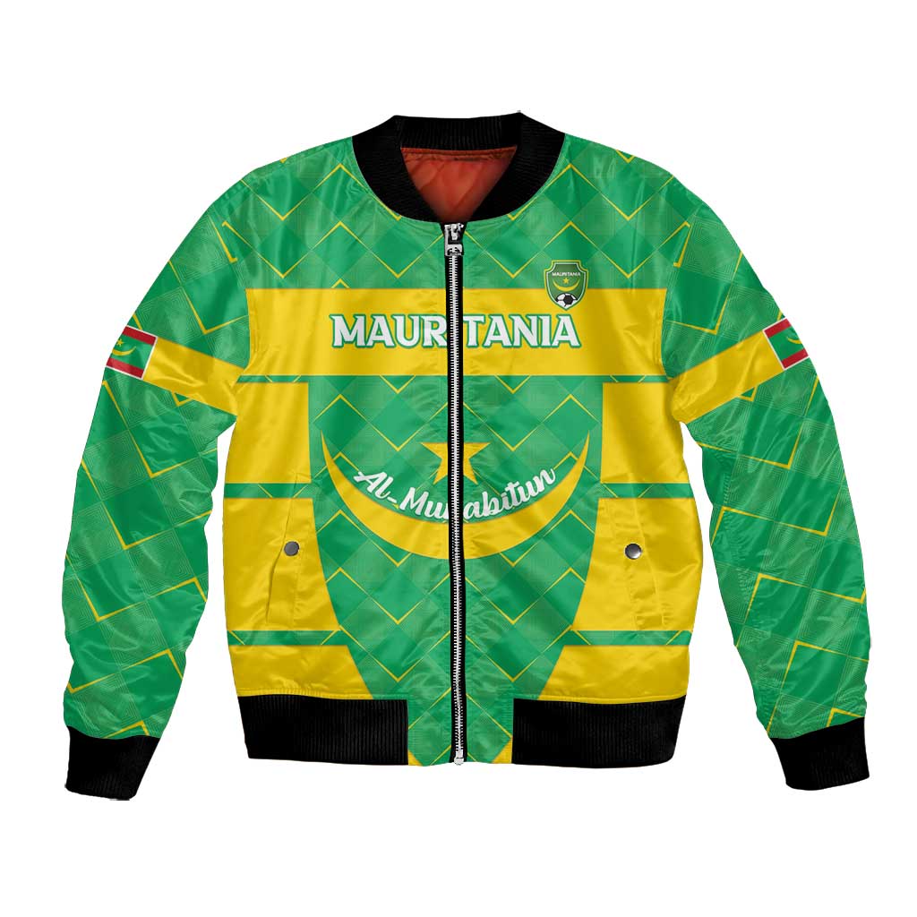 Custom Mauritania Beach Soccer 2025 Bomber Jacket Allez Al-Murabitun