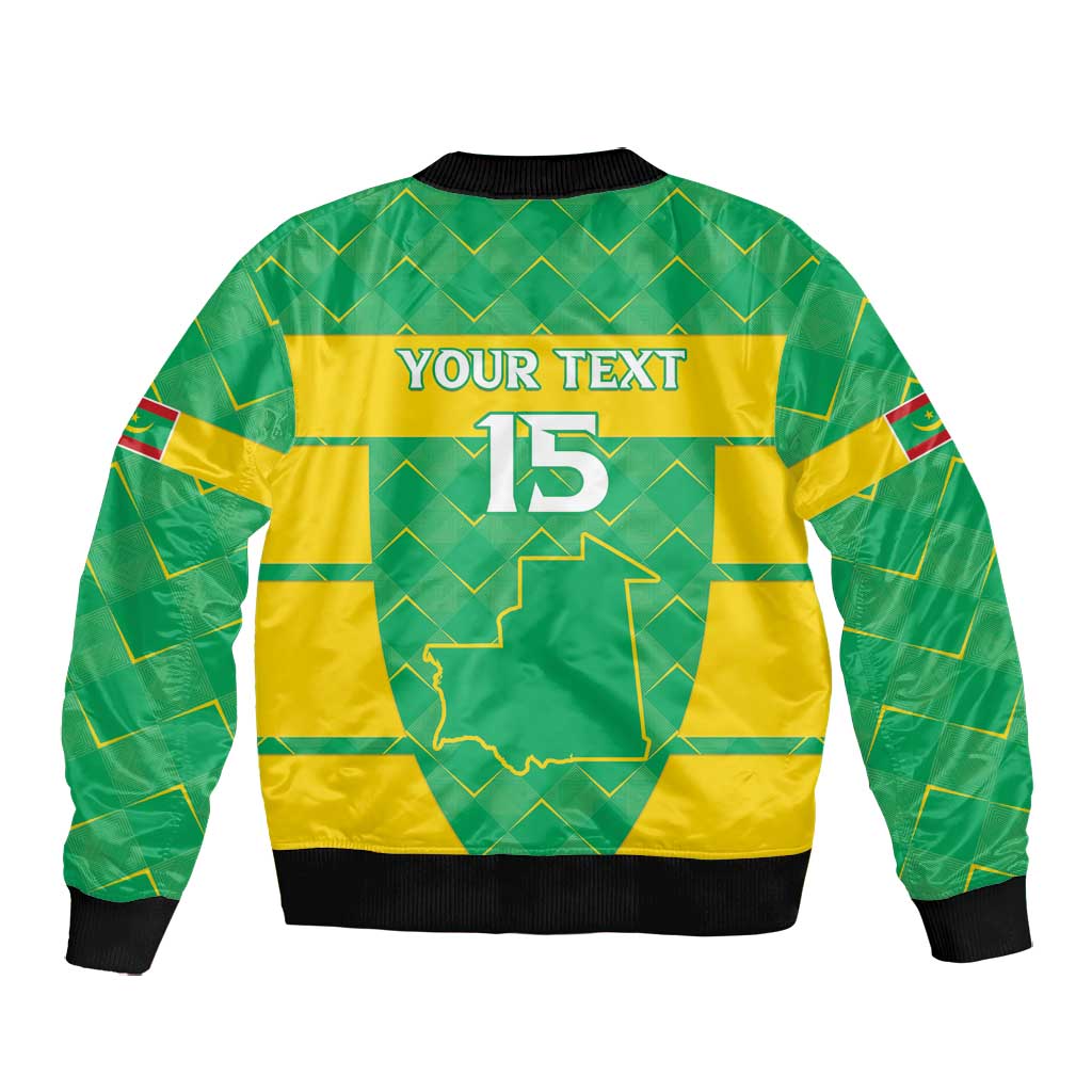 Custom Mauritania Beach Soccer 2025 Bomber Jacket Allez Al-Murabitun