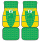 Custom Mauritania Beach Soccer 2025 Car Mats Allez Al-Murabitun