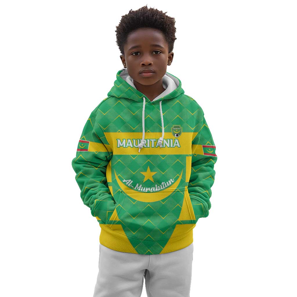Custom Mauritania Beach Soccer 2025 Kid Hoodie Allez Al-Murabitun