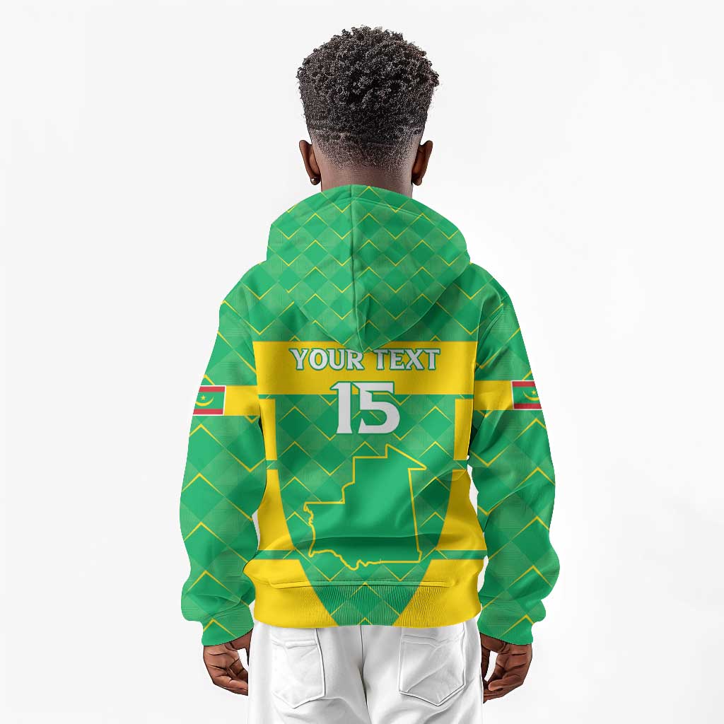 Custom Mauritania Beach Soccer 2025 Kid Hoodie Allez Al-Murabitun