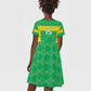 Custom Mauritania Beach Soccer 2025 Kid Short Sleeve Dress Allez Al-Murabitun