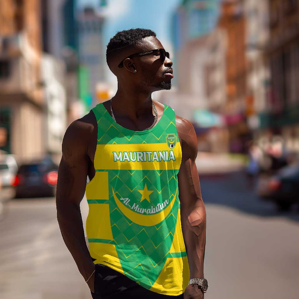 Custom Mauritania Beach Soccer 2025 Men Tank Top Allez Al-Murabitun