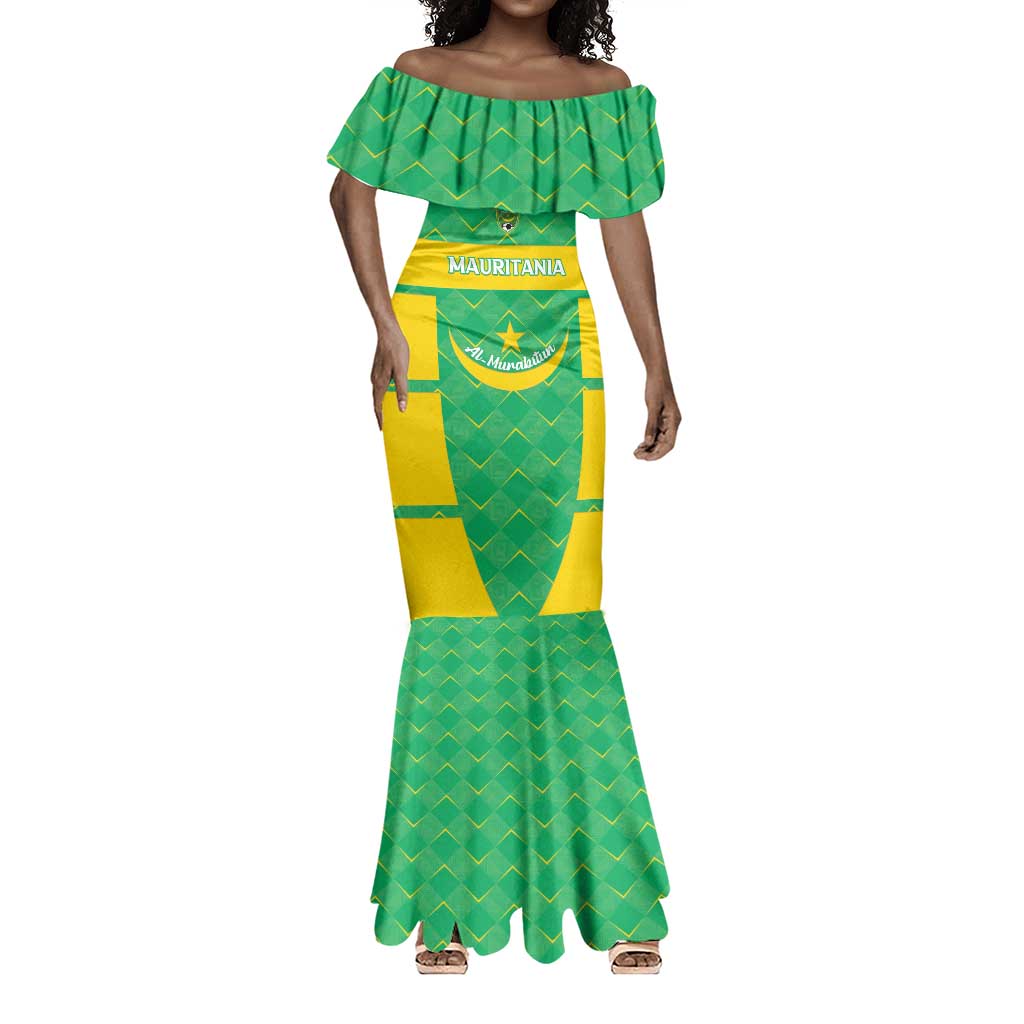 Custom Mauritania Beach Soccer 2025 Mermaid Dress Allez Al-Murabitun