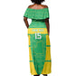 Custom Mauritania Beach Soccer 2025 Off Shoulder Maxi Dress Allez Al-Murabitun